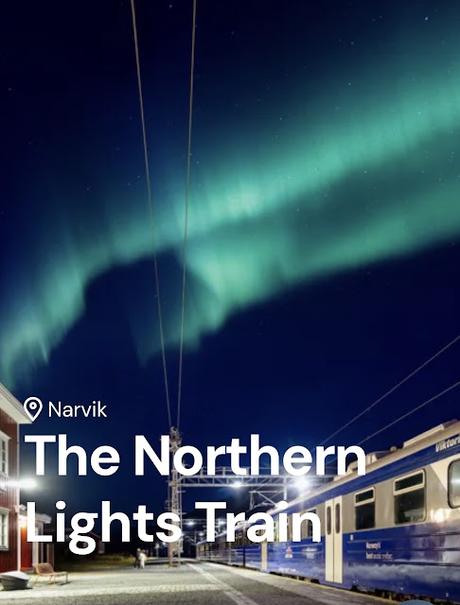 Súbete a un tren eco-friendly nocturno en Noruega para contemplar auroras boreales