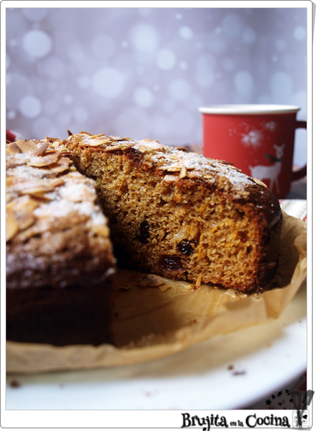 Bizcocho navideño sin lactosa