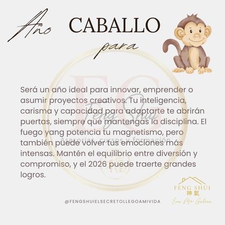 Horóscopo chino para el Mono en 2026