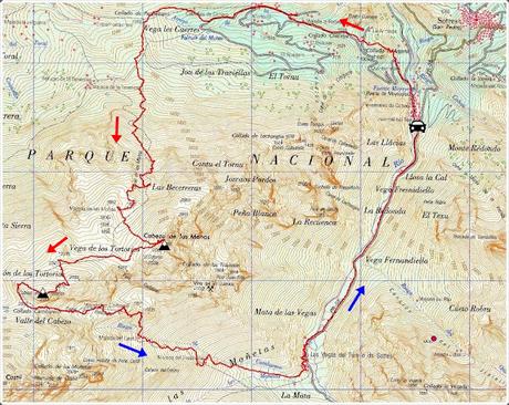 El Texu-La Cabeza las Moñas-La Cabeza los Tortorios
