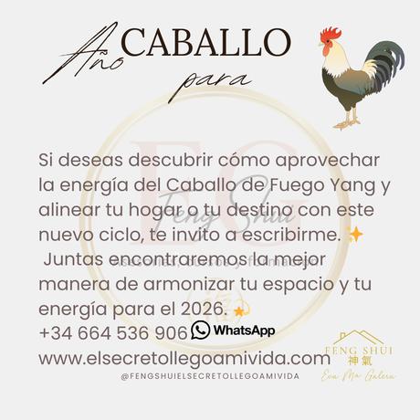 Horóscopo chino para el Gallo en 2026