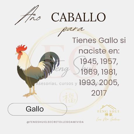 Horóscopo chino para el Gallo en 2026