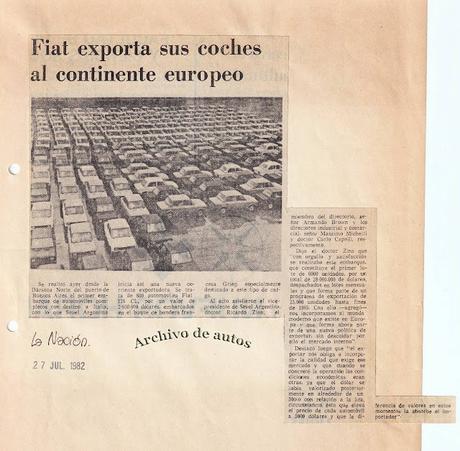 Fiat 128 CL de SEVEL Argentina exportados a Europa