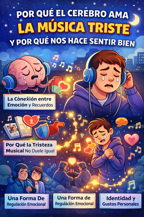 POR QUÉ EL CEREBRO AMA LA MÚSICA TRISTE Y POR QUÉ NOS HACE SENTIR BIEN