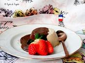 Panacotta café salsa chocolate