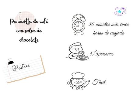 PANACOTTA DE CAFÉ CON SALSA DE CHOCOLATE