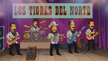 El reconocido grupo mexicano Los Tigres del Norte hacen historia y debutan en Los Simpson con el corrido de «Pedro y Homero»