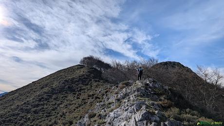 Entrada en la arista del Cuyargayos