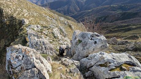 Pequeño paso en la cresta del Cuyargayos