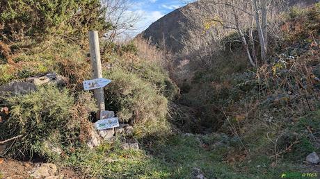 Desvío en la Collada Faisaldes