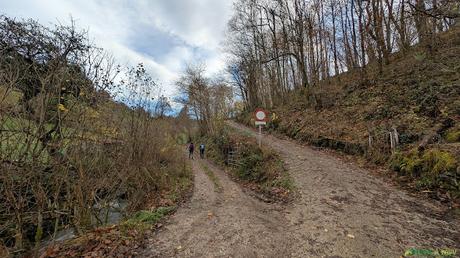 Cruce subiendo a Ladines