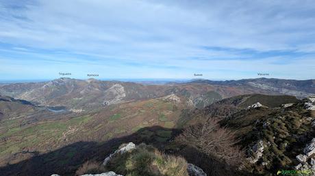 Panorámica desde el Cuyargayos hacia Peña Mayor y Vízcares