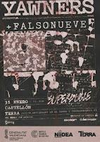 Concierto de Yawners y Falsonueve en la Sala Terra