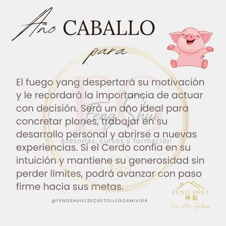 Horóscopo chino para el Cerdo en 2026