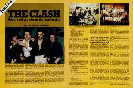 The Clash -Los rockeros rebeldes asaltan las barricadas -Revista Globo 2 Otoño 1980 The Clash -Los rockeros rebeldes asaltan las barricadas -Revista Globo 2 Otoño 1980