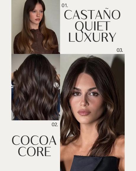 Color cabello castaño claro oscuro cambio tintura tendencia verano otoño invierno el color de moda