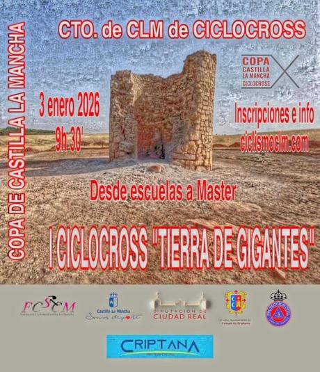 Campo de Criptana acoge el Campeonato de C-LM de Ciclocross este sábado