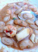 Alubias con marisco
