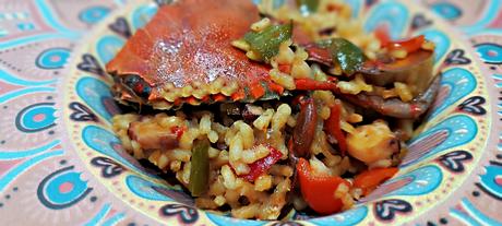 ARROZ CON CANGREJOS Y PULPO