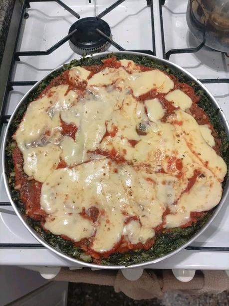 Pizza de espinacas