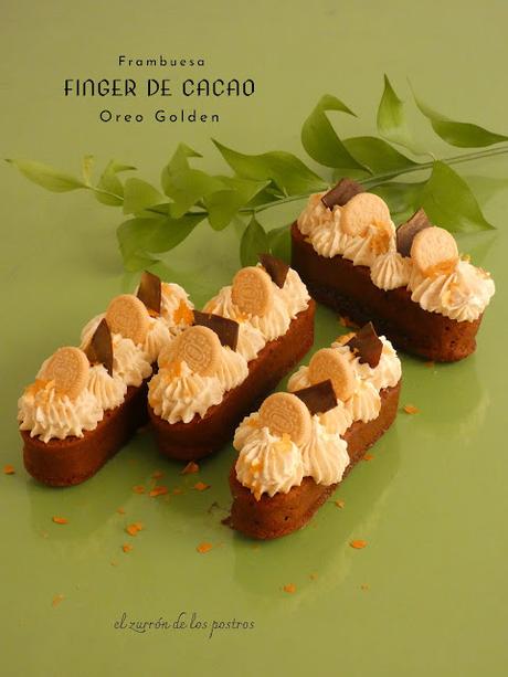 Finger de Cacao Frambuesa y Oreo Golden