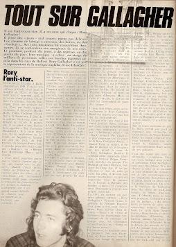 01/07/1974 TODO SOBRE GALLAGHER. 01/07/1974 TODO SOBRE GALLAGHER.
