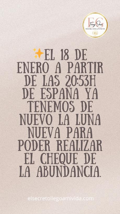 🌚 Cheque de la Abundancia 18 de enero