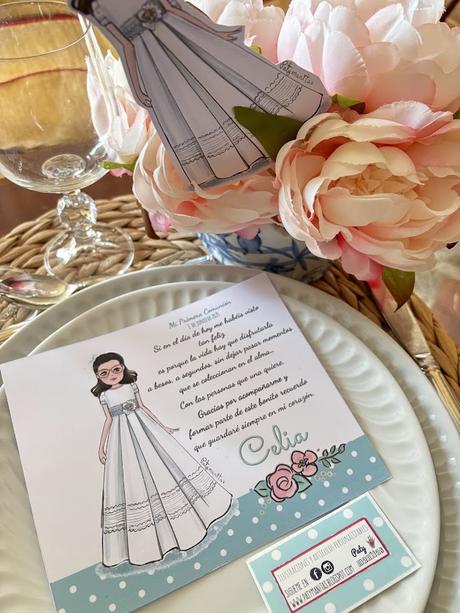 recordatorios tarjeta con texto de agradecimiento por venir a una comunión