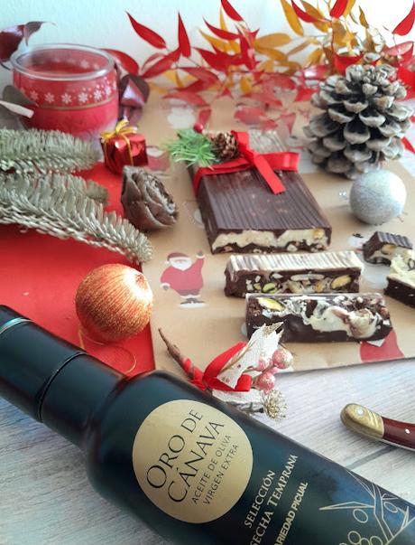 Turrón marmolado al aove