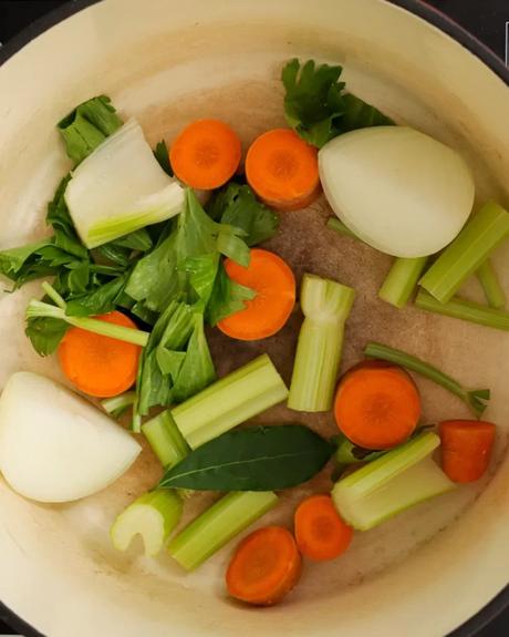 hervir vegetales para peceto a la vinagreta