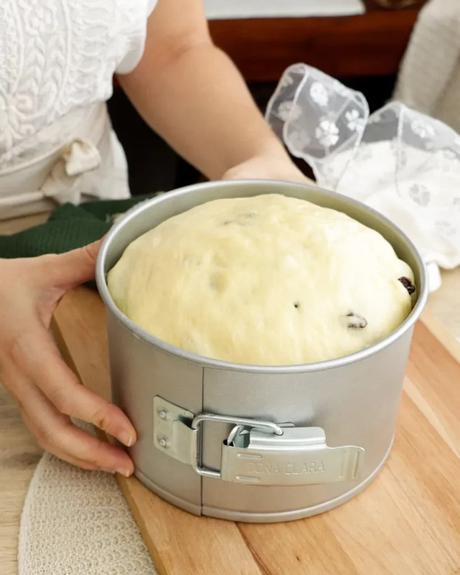 masa leudada de pan dulce