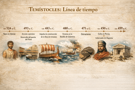 Temístocles, el arquitecto del poder naval ateniense
