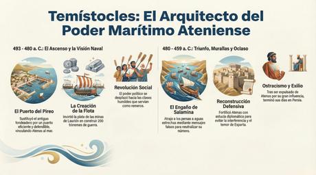 Temístocles, el arquitecto del poder naval ateniense