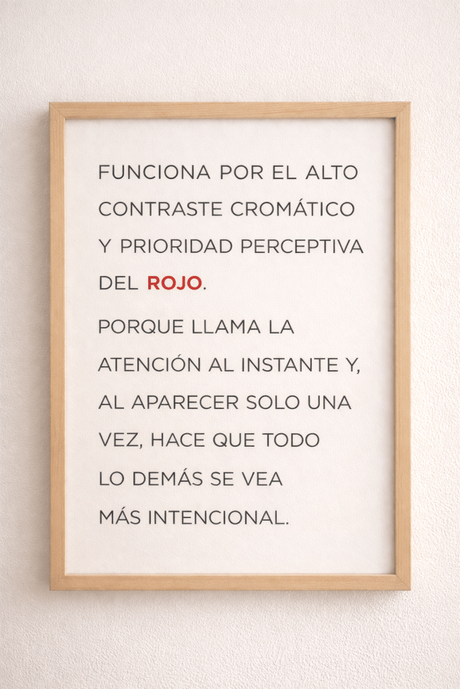 El rojo espontáneo.