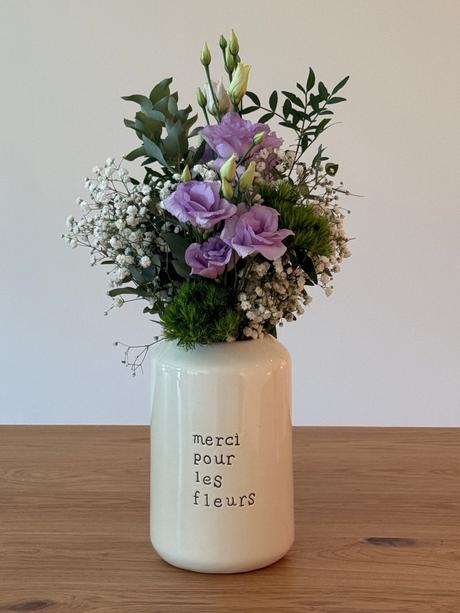 Merci pour les fleurs.