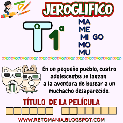 Retos matemáticos, Retos Visuales, Retos virales, Retos mentales, Juegos visuales, Juegos mentales, De vuelta al cole, De regreso a clases, Vuelta al Cole, Jeroglíficos, Jeroglíficos escolares, Jeroglíficos vacacionales