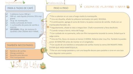 RECETA NATA MONTADA DE PLÁTANO