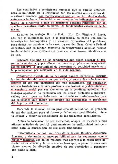 La hoguera ideológica de los masones