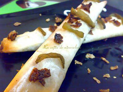 Flautas de espárragos