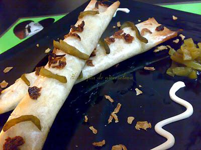 Flautas de espárragos