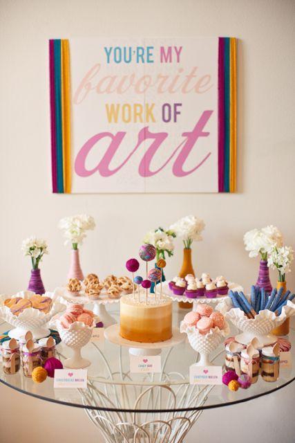 Una baby shower para amantes del craft