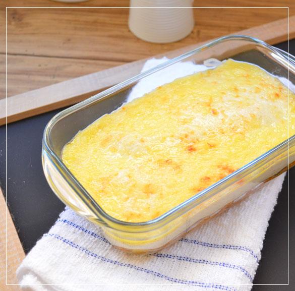 Lasagna tradicional tipo bolonesa