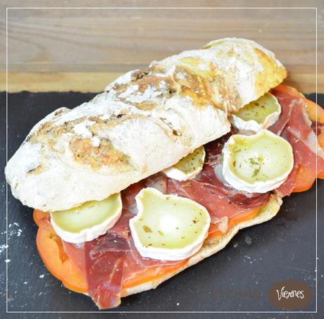 Bocadillo campero, en pan de chapata rustica aromatica para el #diadelsuperbocadillo Bocadillo campero, en pan de chapata rustica aromatica para el #diadelsuperbocadillo