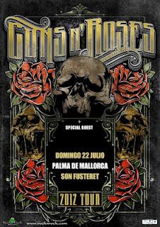 GUNS N´ROSES 22 JULIO 2012 EN MALLORCA  CONCIERTO