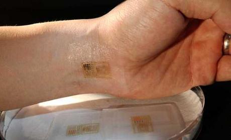 Nokia patenta un parche electrónico en la piel Nokia patenta un parche electrónico en la piel