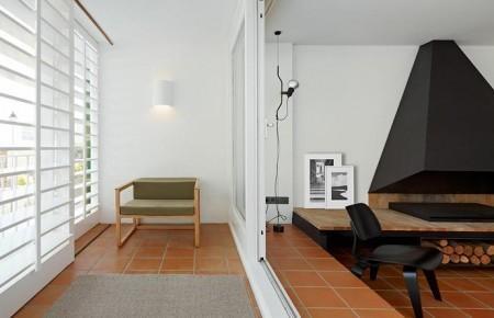 sillas eames muebles de diseño minimalismo español estilo minimalista estilo decoración moderno diseño de interiores decoración en blanco y negro decoración de interiores cocina negra chimenea de diseño casas minimalistas 