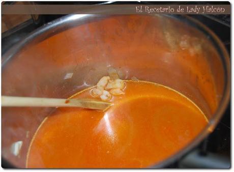 Crema de marisco en vasitos