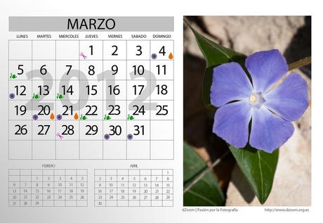 Calendario lunar 2012 (Marzo)