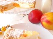 Tarta requesón melocotón