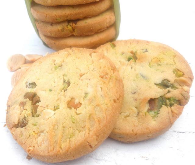 COOKIES DE PISTACHOS  Y ALMENDRAS